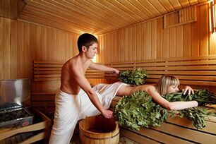 Baño e sauna para potencia