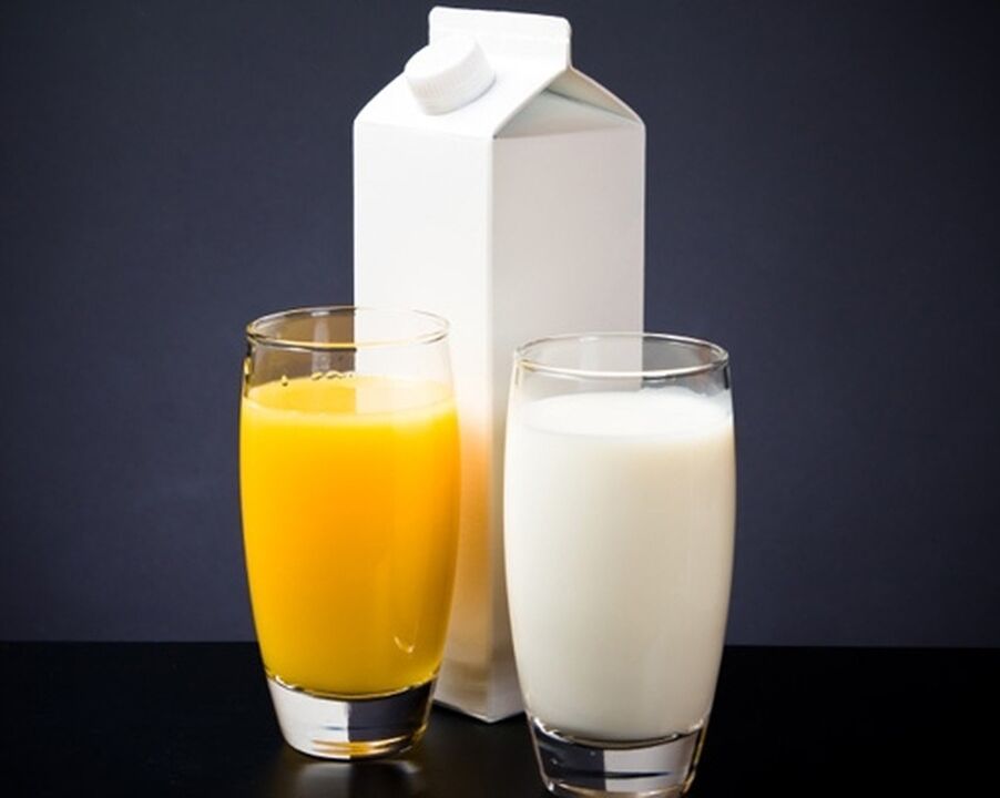 O leite e o zume de cenoria son os compoñentes dun cóctel que aumenta a potencia masculina
