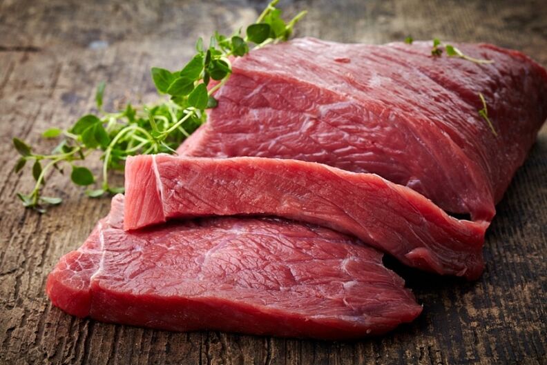 Carne vermella para potenciar